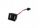 USB Chassisdeel Dual USB-A female